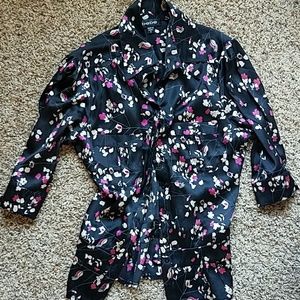 Bebe silk button up shirt